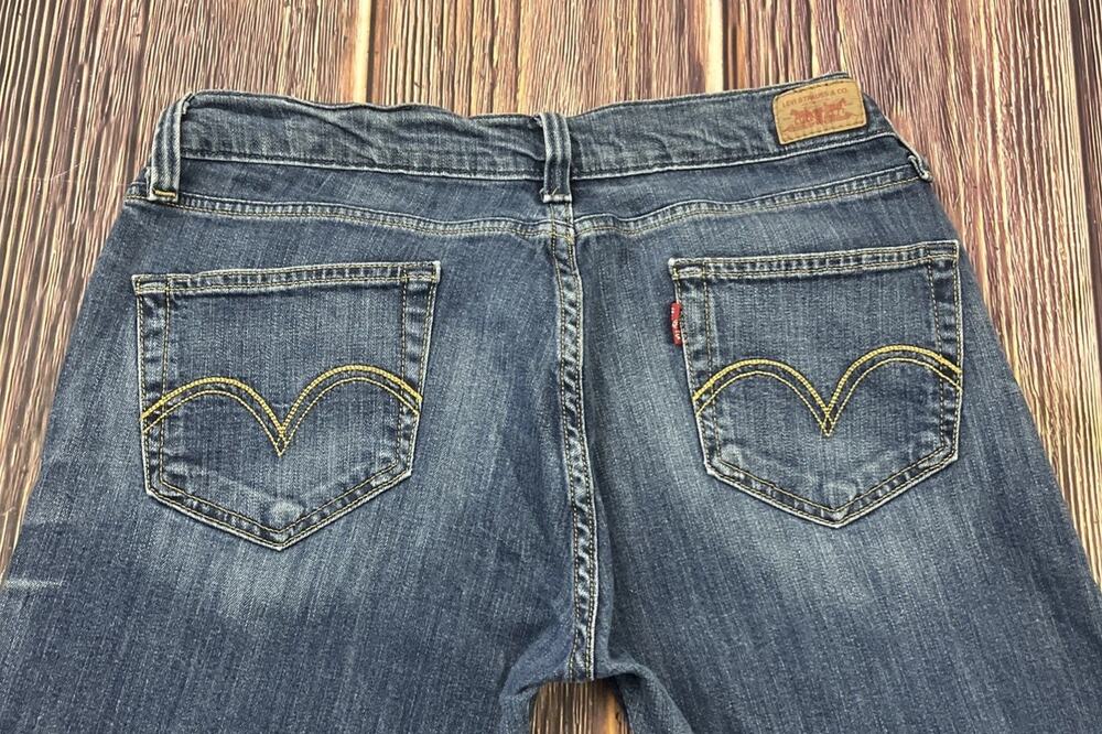 Levis 504 Tilted Jeans Womens 13 Long Straight Leg Denim Low Rise